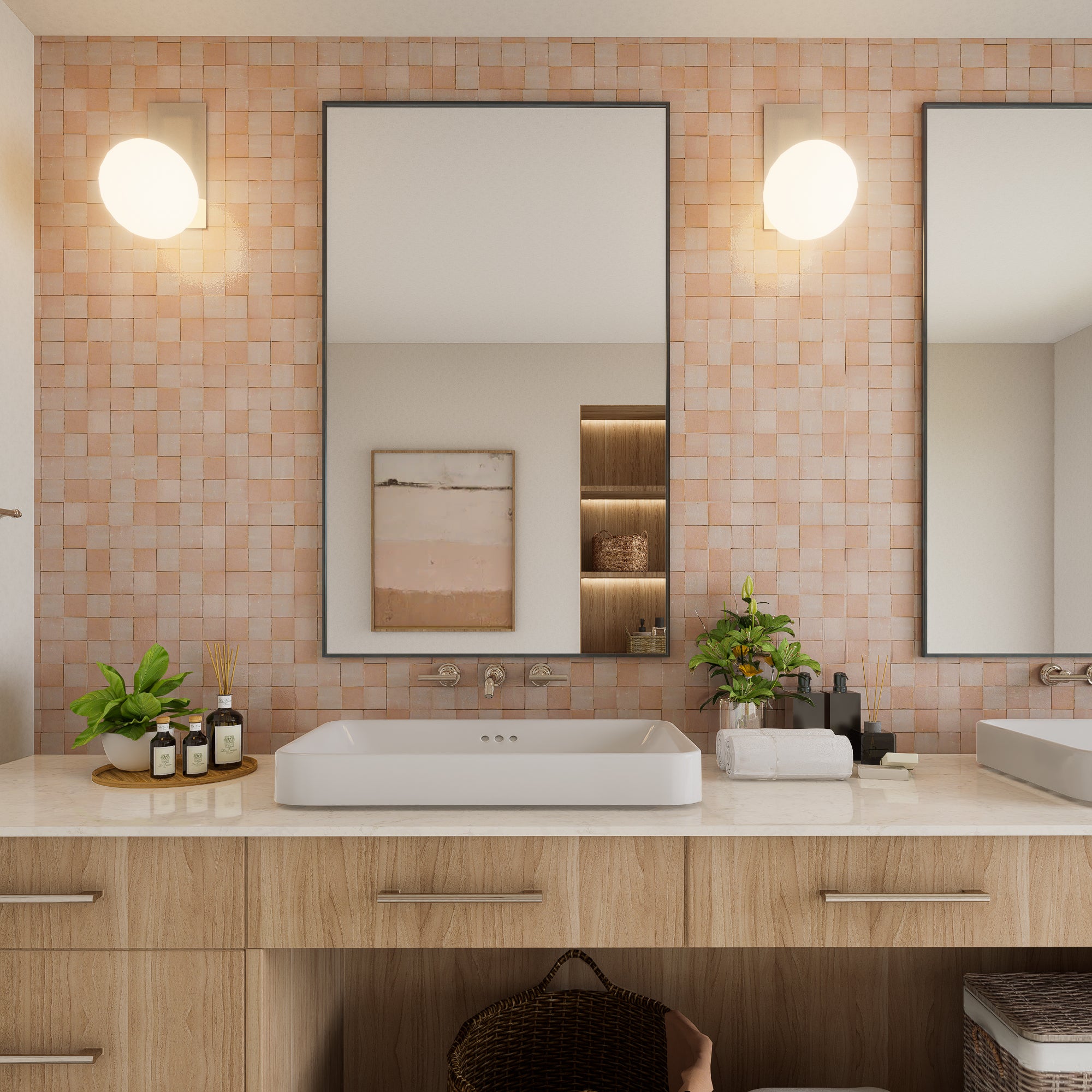 Desert Rose Zellige Tile 2x2 Mosaic: A Beautiful Option – LiLi Tile