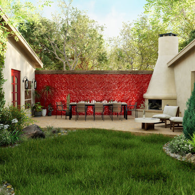 Hibiscus Red Zellige Tile - 2x2 Mosaic