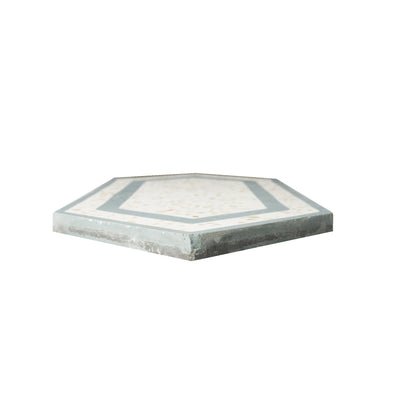 Tiffany Series | Mother of Pearl Terrazzo Hexagon Cement Tile