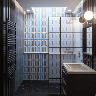 Vesuvio Black 24"x48" Porcelain Tile 3/8"