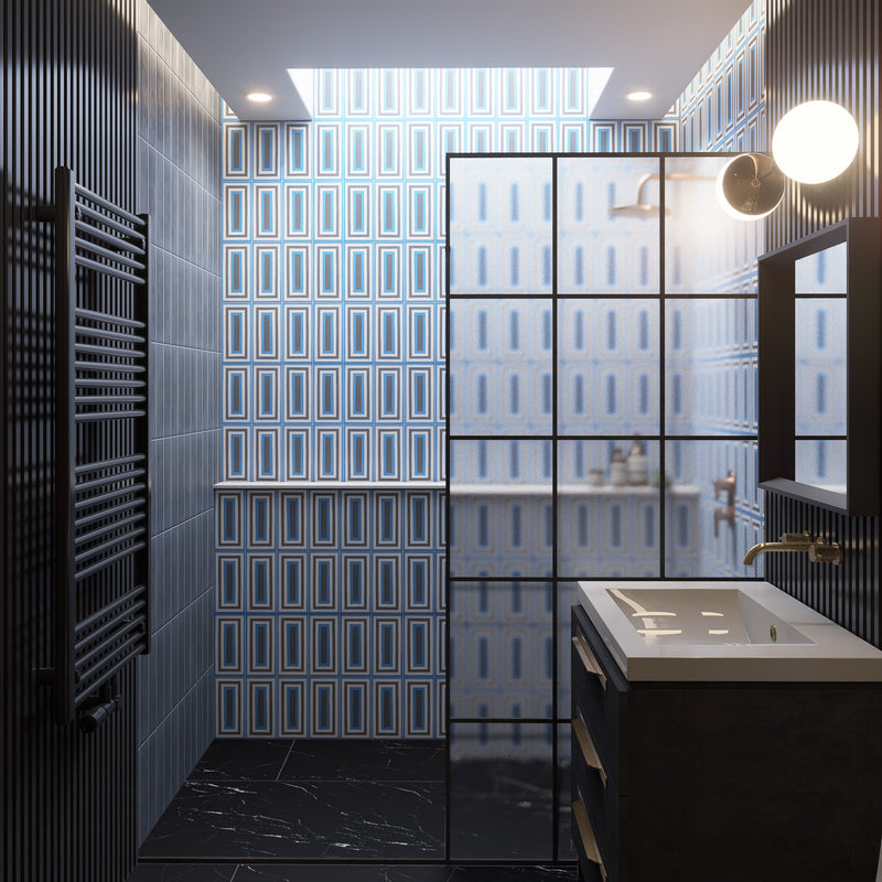 Vesuvio Black 24"x48" Porcelain Tile 3/8"
