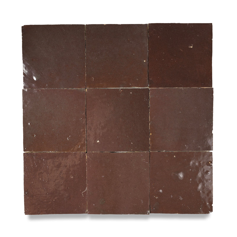 Royal Plum Zellige Tile - 4x4 Square