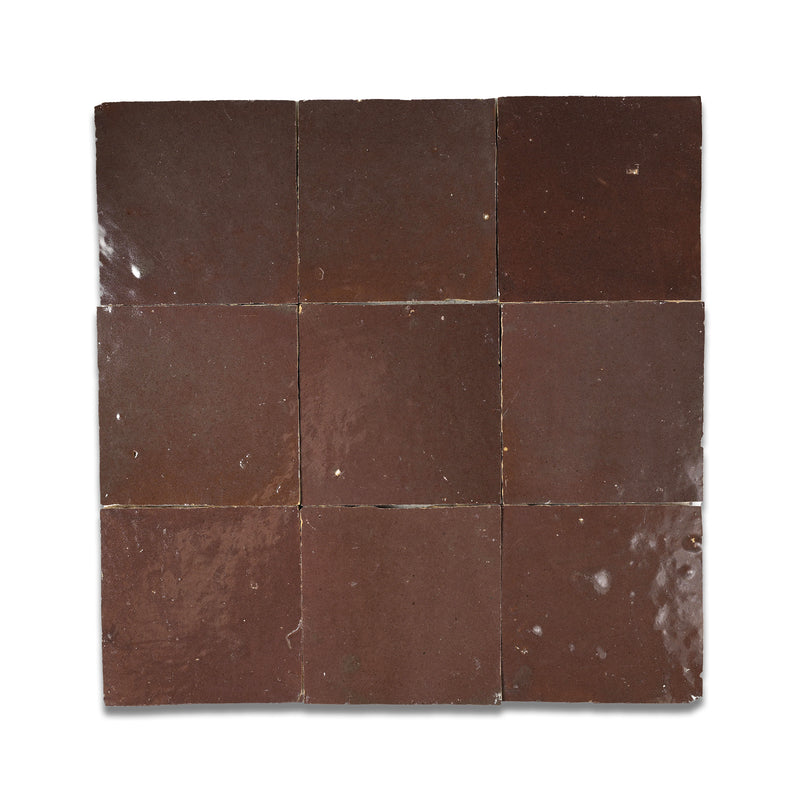 Royal Plum Zellige Tile - 4x4 Square