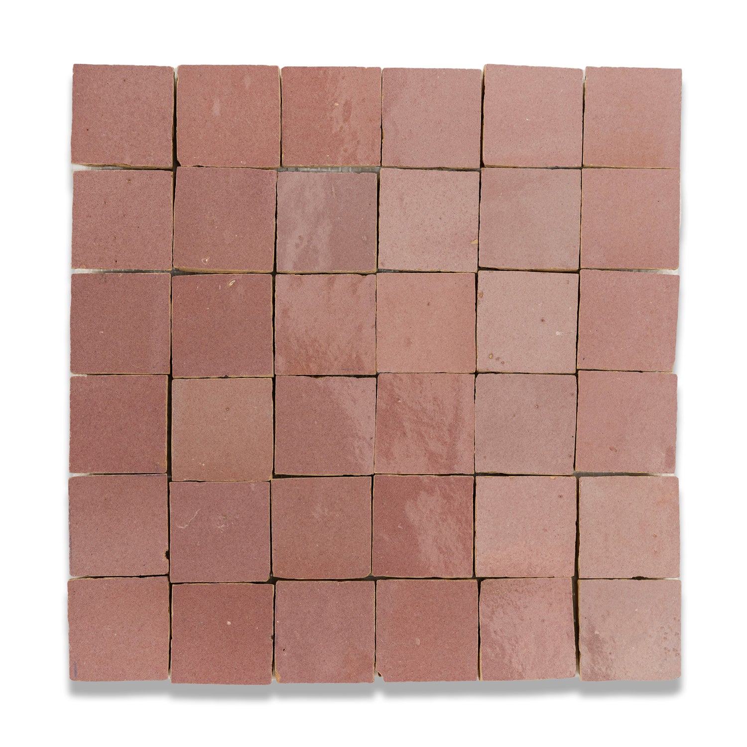 Rabat Rose Zellige Tile - 2x2 Mosaic