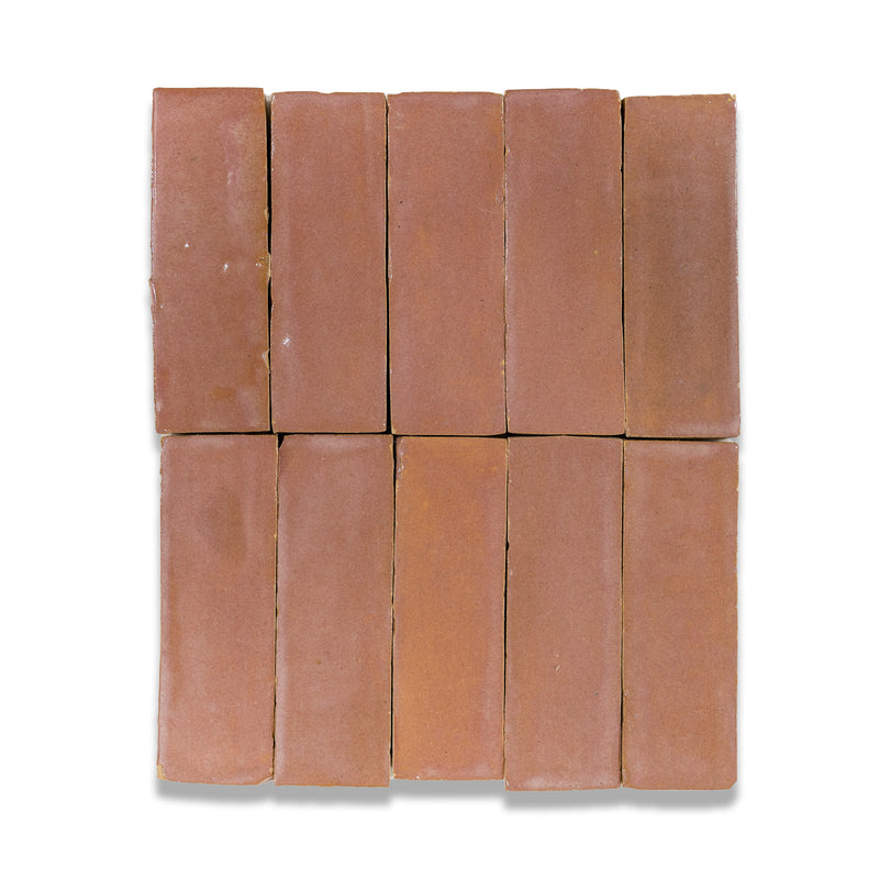 Rabat Rose Zellige Tile - 2x6 Bejmat