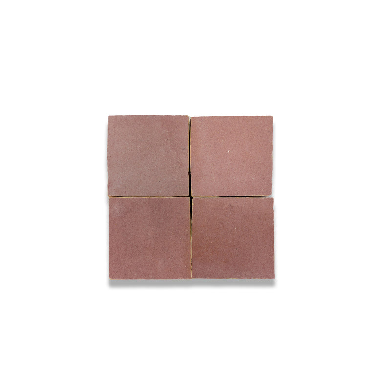 Rabat Rose Zellige Tile - 2x2 Mosaic