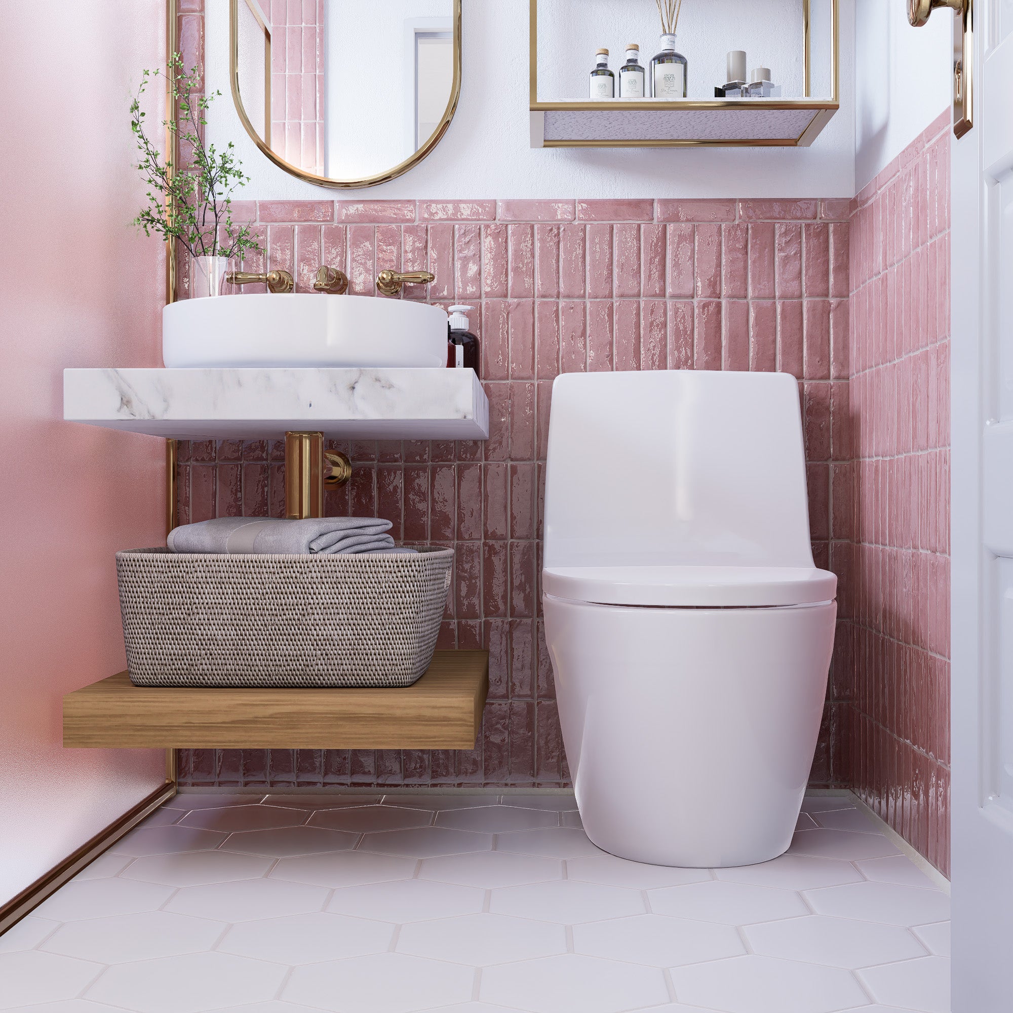 Rabat Rose Zellige Tile - 2x6 Bejmat – LiLi Tile