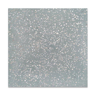 Ocean Wave/Sand Mother of Pearl Terrazzo Cement Tile