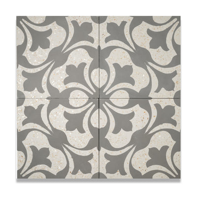 Abigale 50 Mother of Pearl Terrazzo Cement Tile