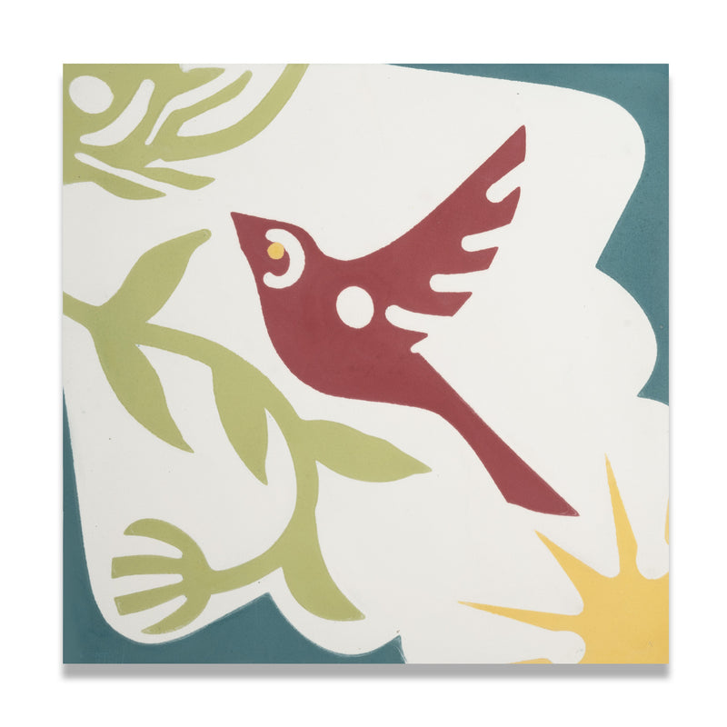 Birds Cement Tile x Adam Trest