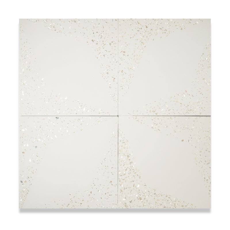 Eden Mother of Pearl Terrazzo Cement Tile