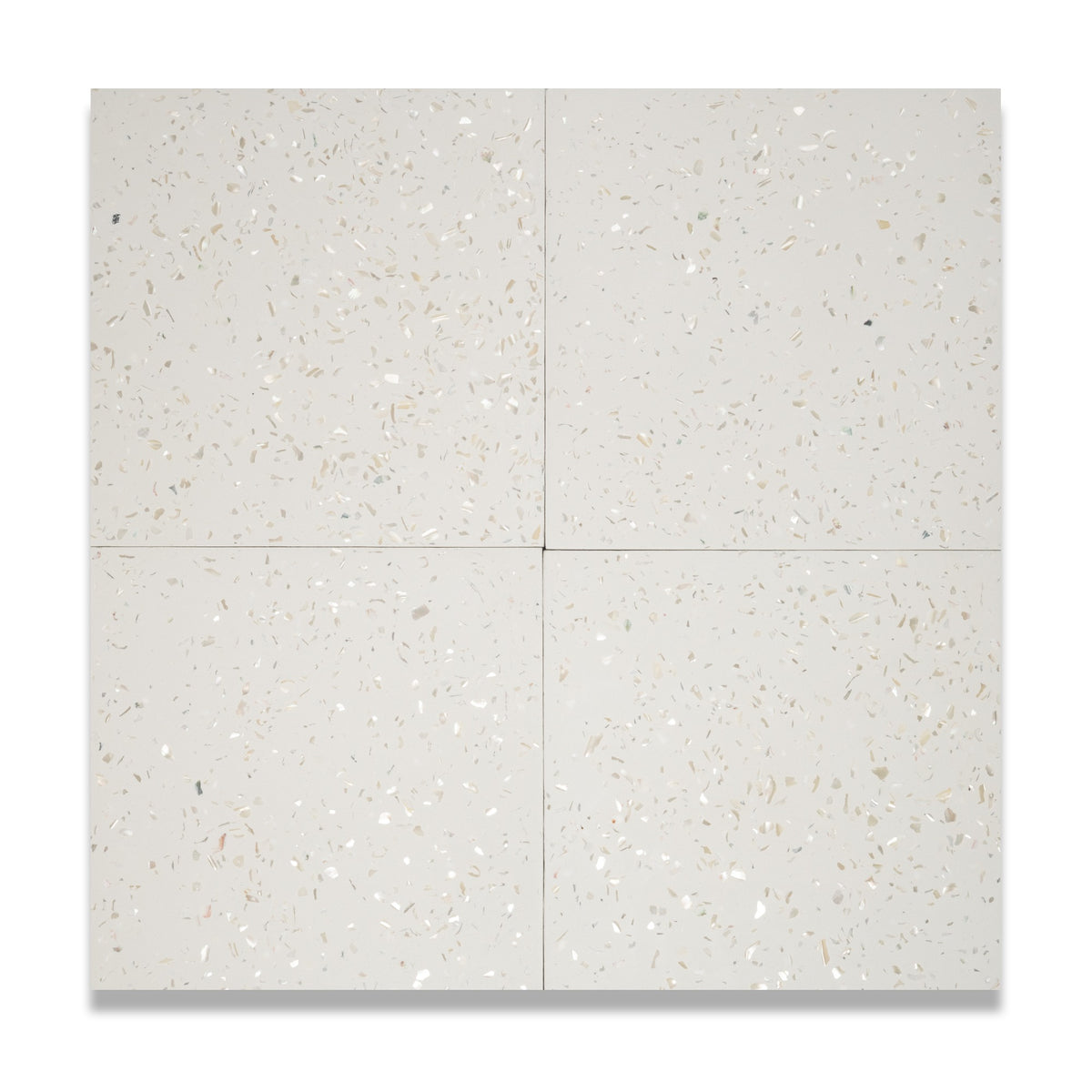 Mother of Pearl Terrazzo Tile: 8” x 8” LiLI tile 