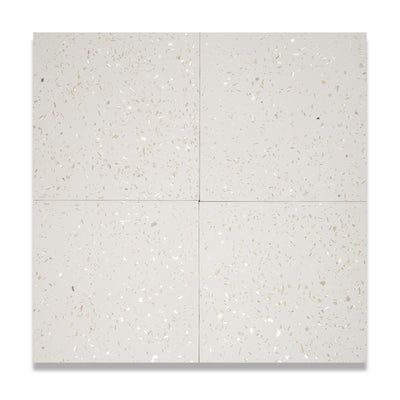 Mother of Pearl Terrazzo Tile: 8” x 8” LiLI tile