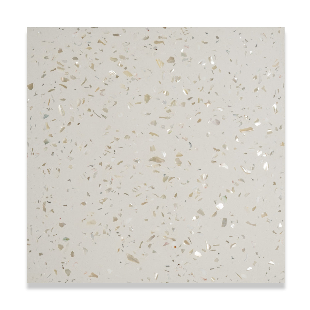 Mother of Pearl Terrazzo Tile: 8” x 8” LiLI tile 