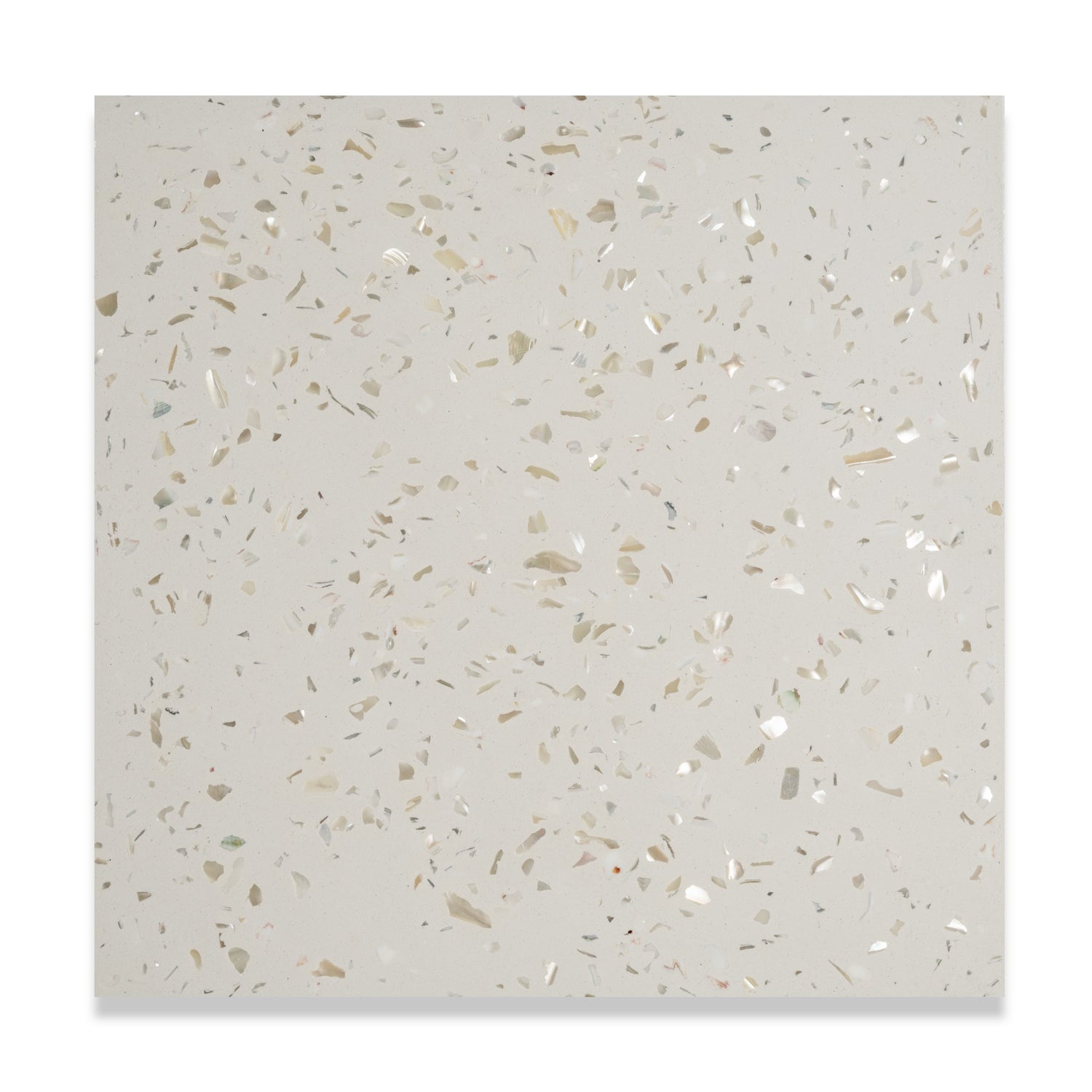 Mother of Pearl Terrazzo Tile: 8” x 8” LiLI tile 