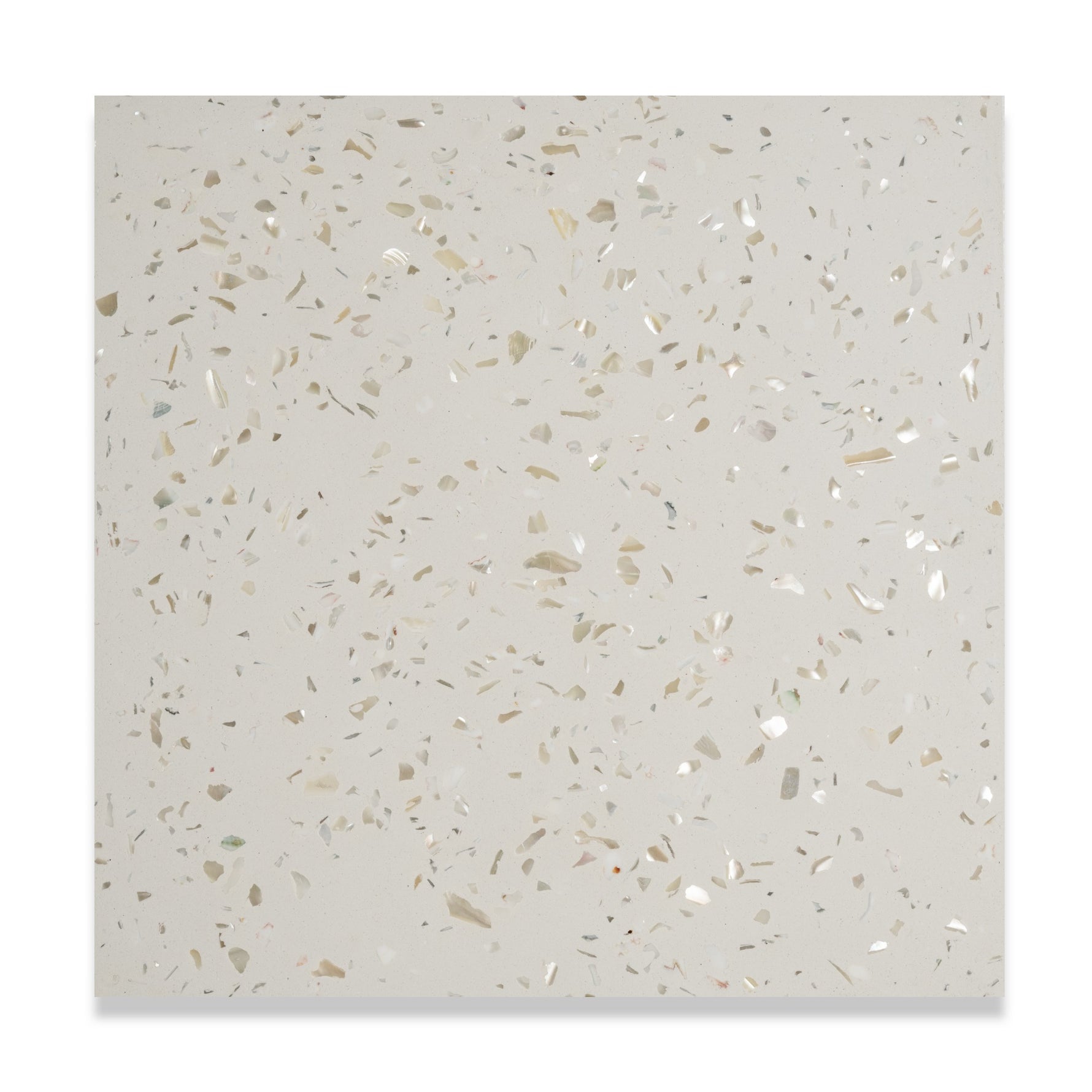 Mother of Pearl Terrazzo Tile: 8” x 8” LiLI tile 