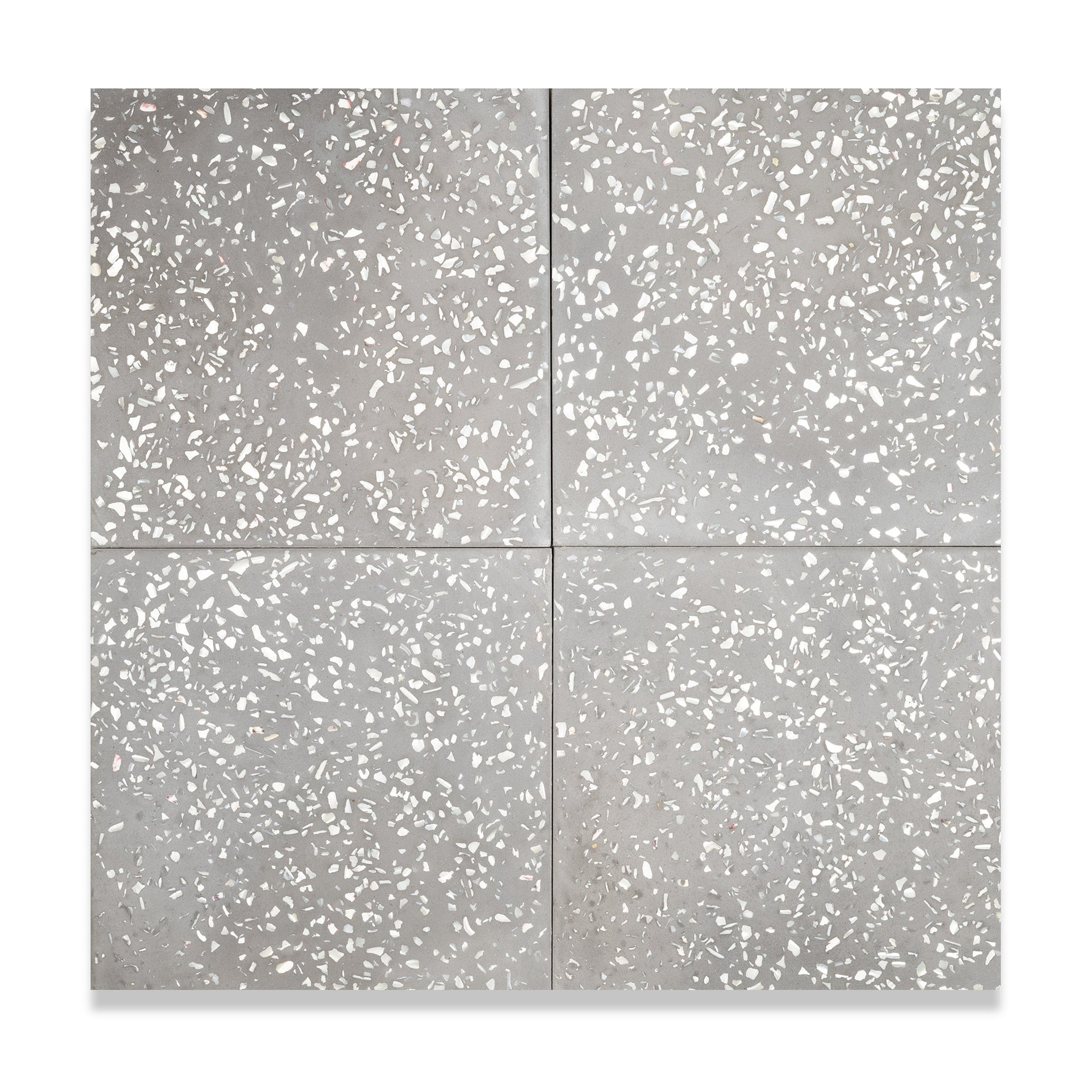 Mother of Pearl Terrazzo Tile: 8” x 8” LiLI tile 