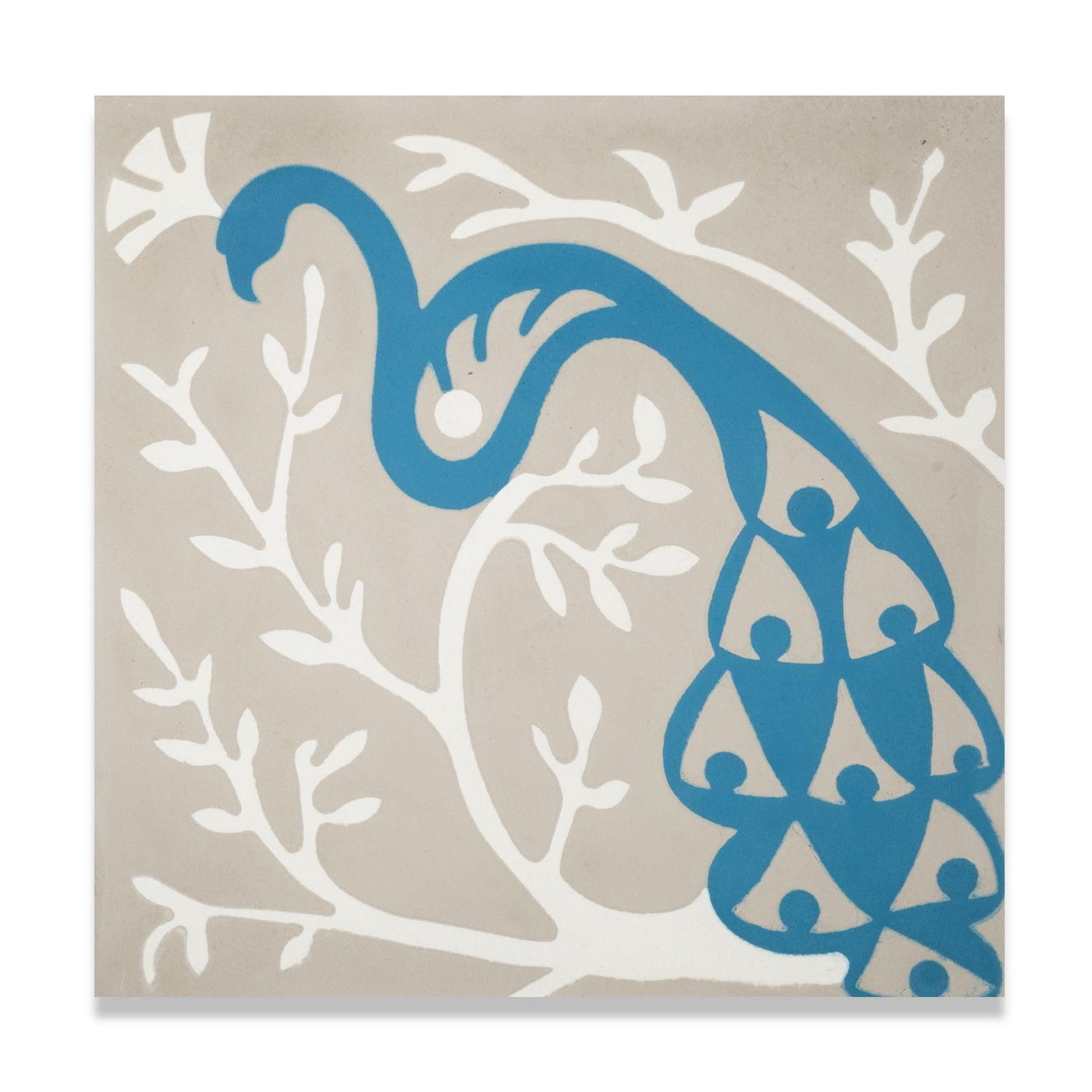 Peacocks x Adam Trest 8"x8" Floor & Wall Tile