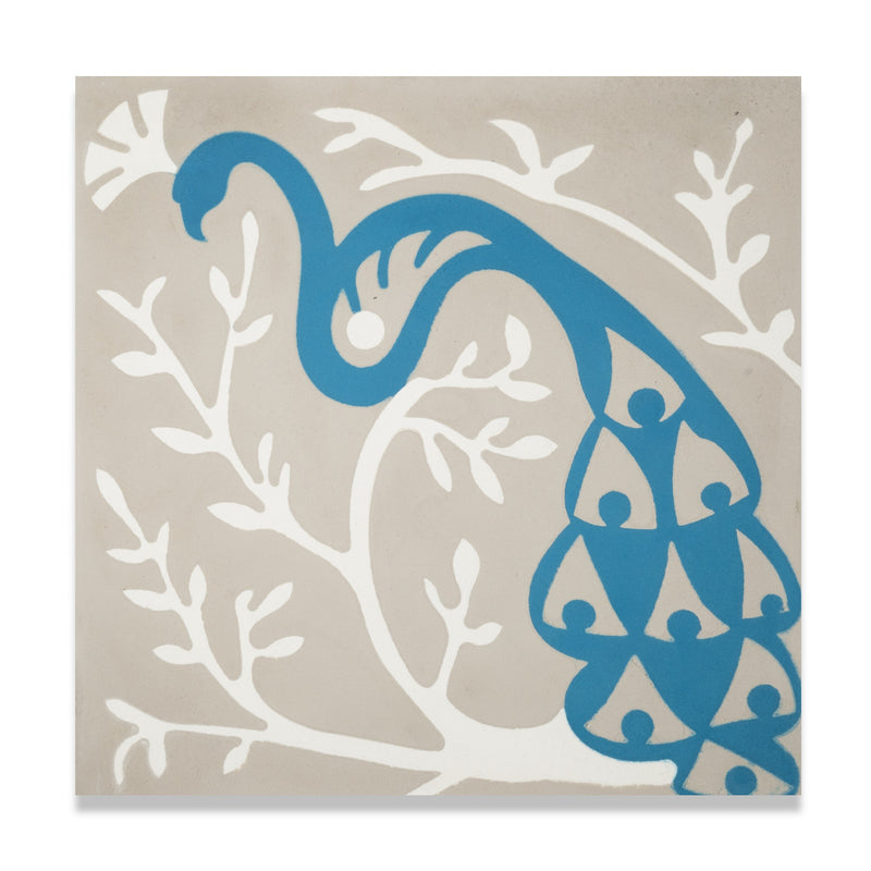 Peacocks Cement Tile x Adam Trest