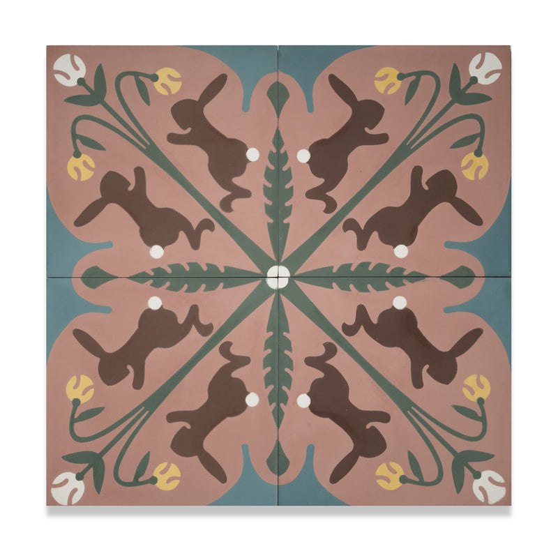 Rabbits Cement Tile x Adam Trest