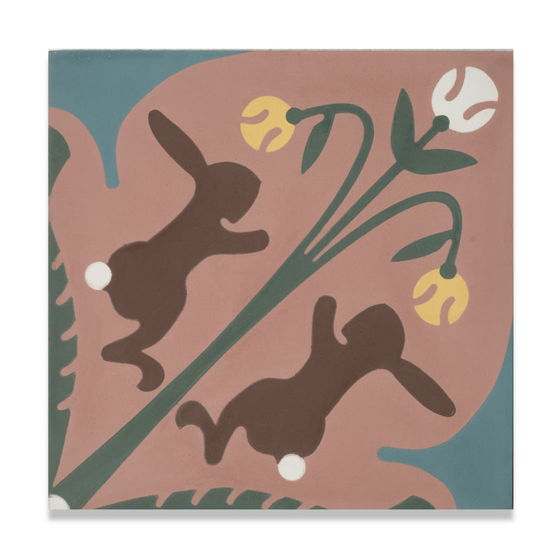 Rabbits Cement Tile x Adam Trest