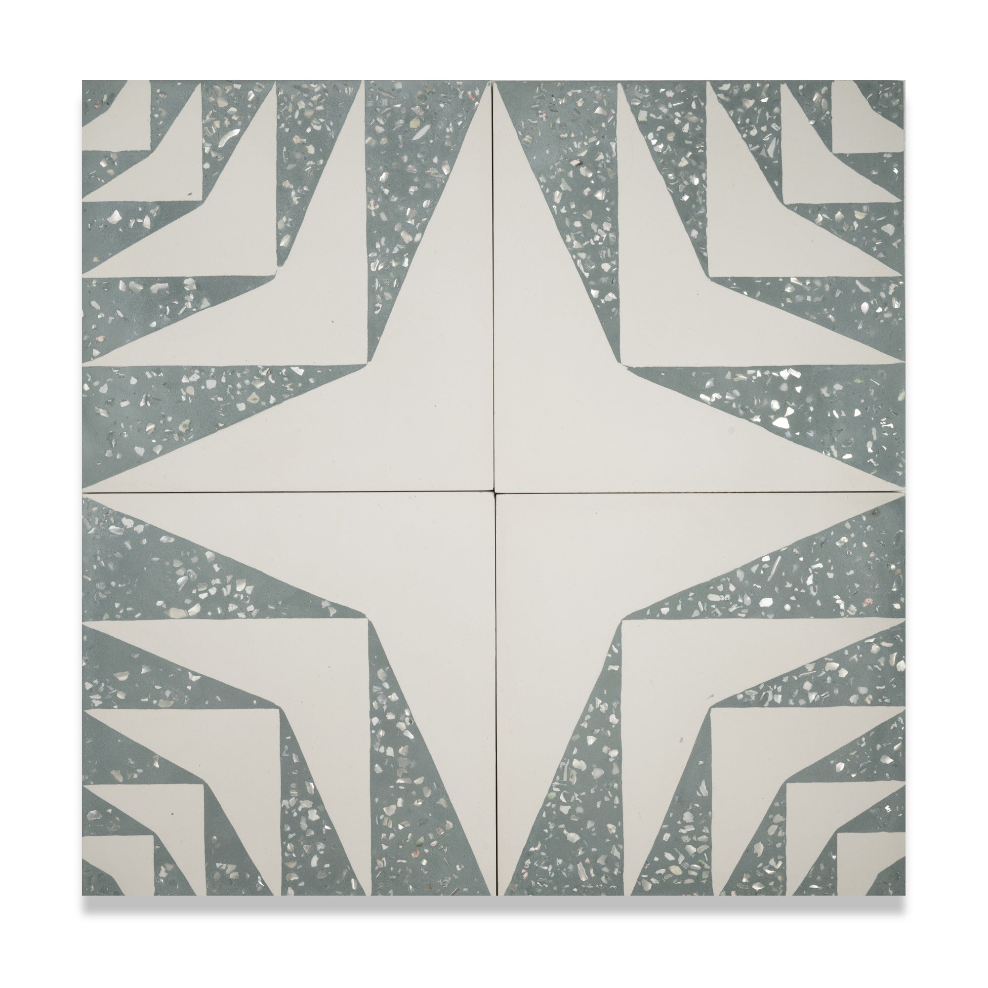 Tile Color Raffia Raffia 8x8 Mother of Pearl Terrazzo Cement Tile:Unique Style – LiLi Tile