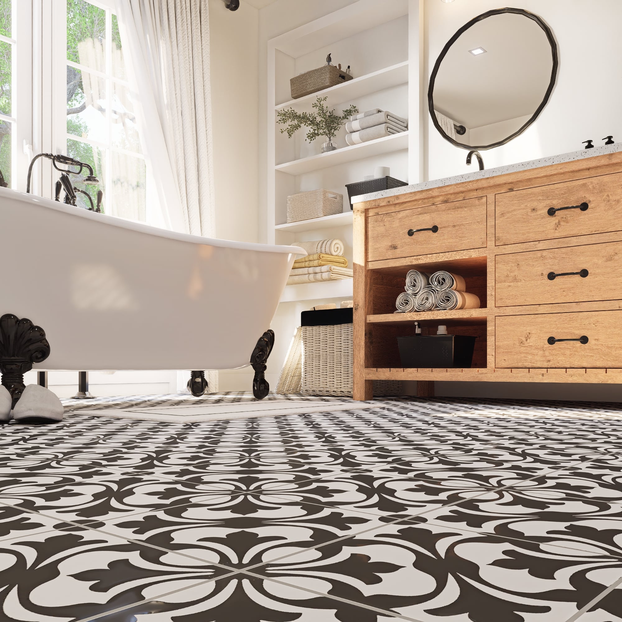 Abigale 8x8 Cement Tile: A Stylish Design Choice – LiLi Tile