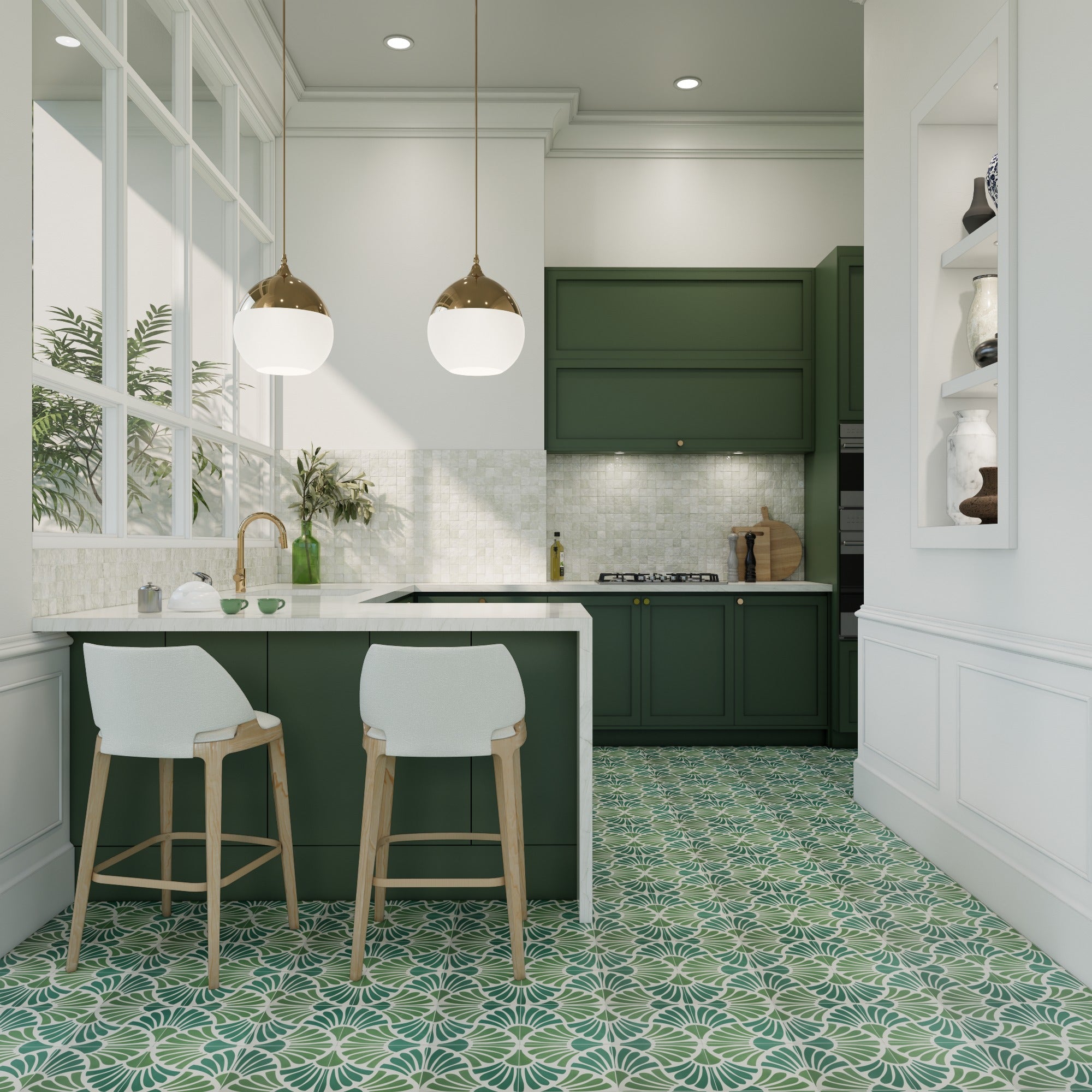 Soft White Zellige Tile: Shop 2x2 Mosaic Design Today – LiLi Tile