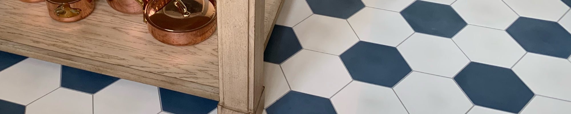 8x9 Inch Hexagon Solid Color Tiles