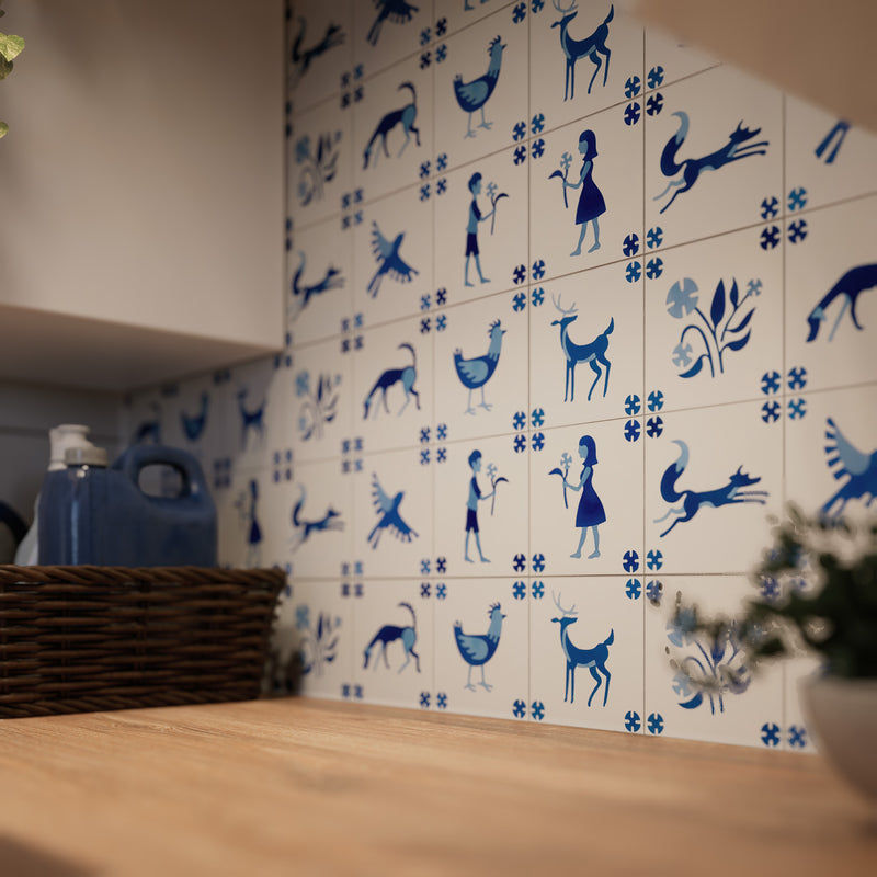 Pardal x Adam Trest 6"x6" Floor & Wall Tile