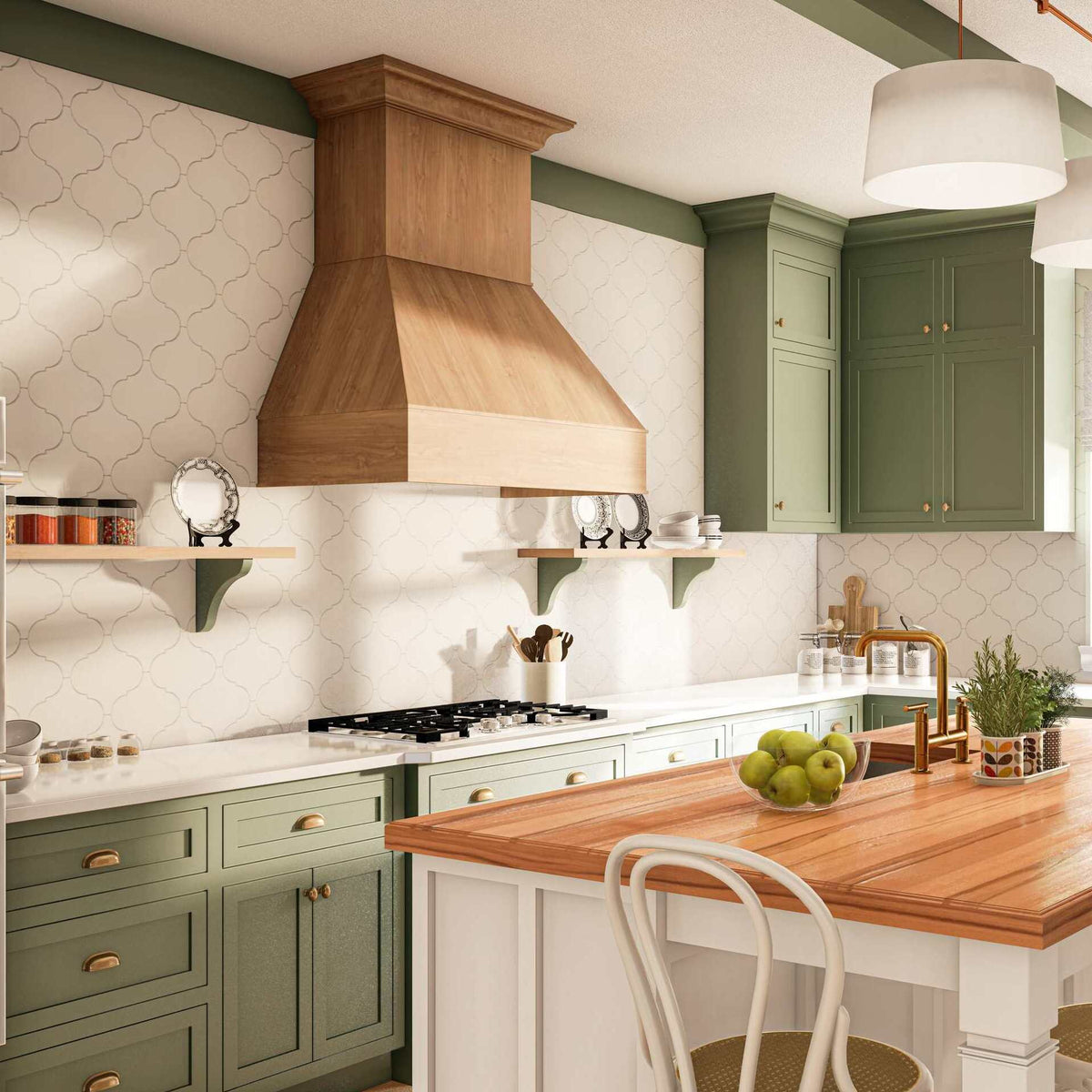 kitchen arabesque white 