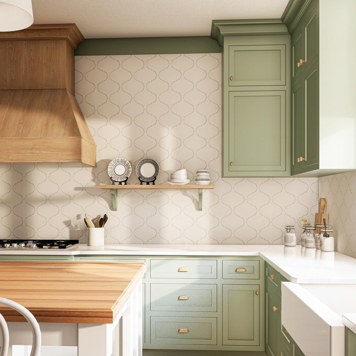 kitchen arabesque white 