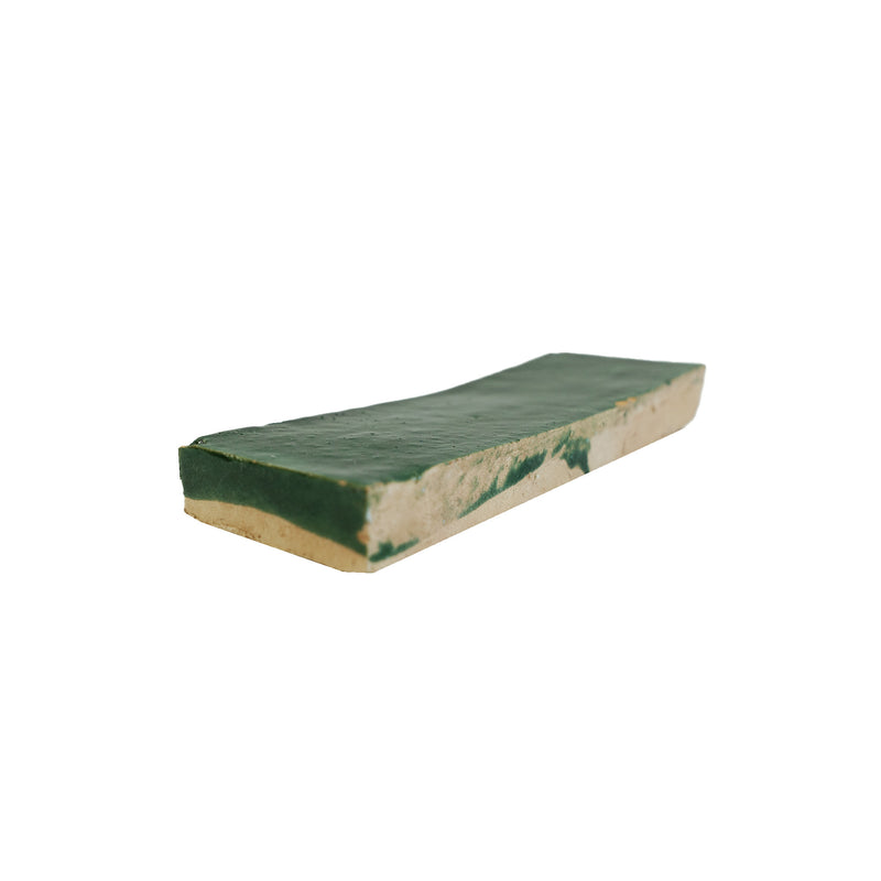 Beetle Green Zellige Tile - 2x6 Bejmat