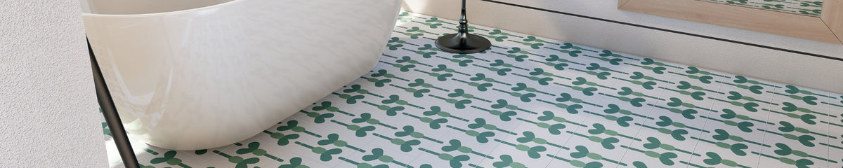 Vibrant Patterned Cement Floor Tiles