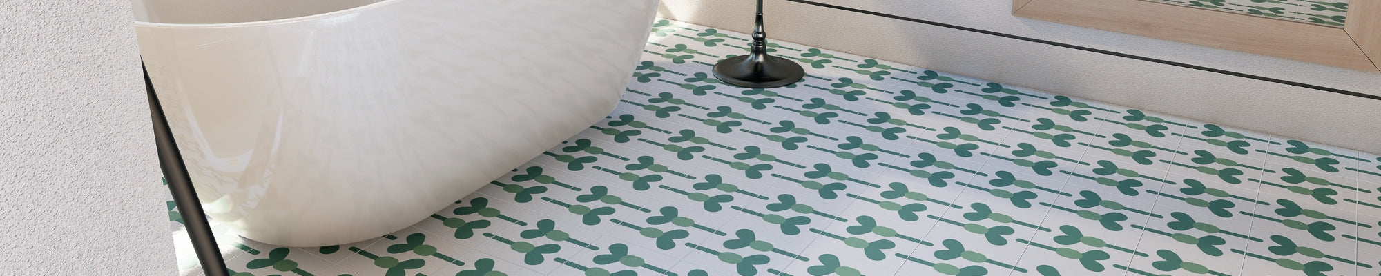 Vibrant Patterned Cement Floor Tiles