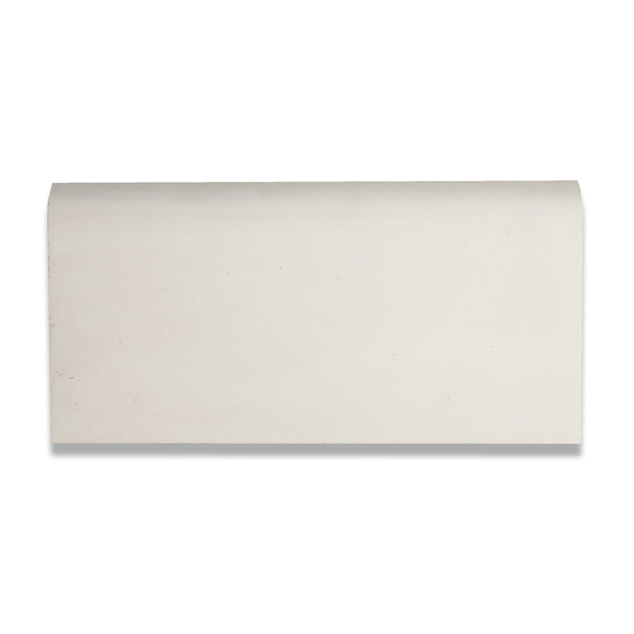 American Olean Bright Ice White Ceramic Bullnose Tile (3-in x 6-in)