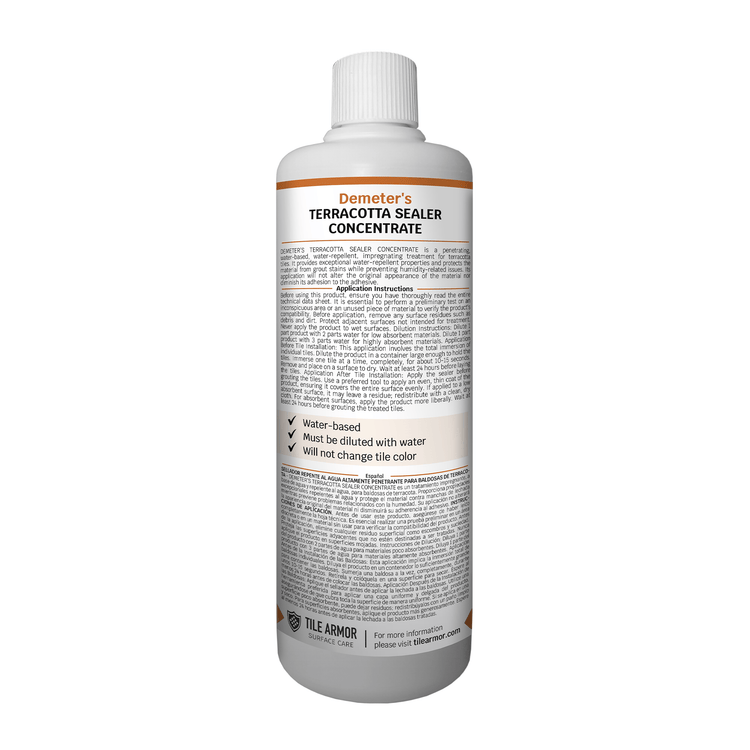 Demeter’s Terracotta Tile Primer + Zeus’ Tile Sealer Bundle