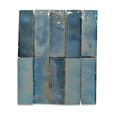 Denim Blue Zellige Tile - 2x6 Bejmat