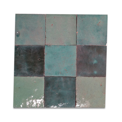 Denim Blue Zellige Tile - 4x4 Square