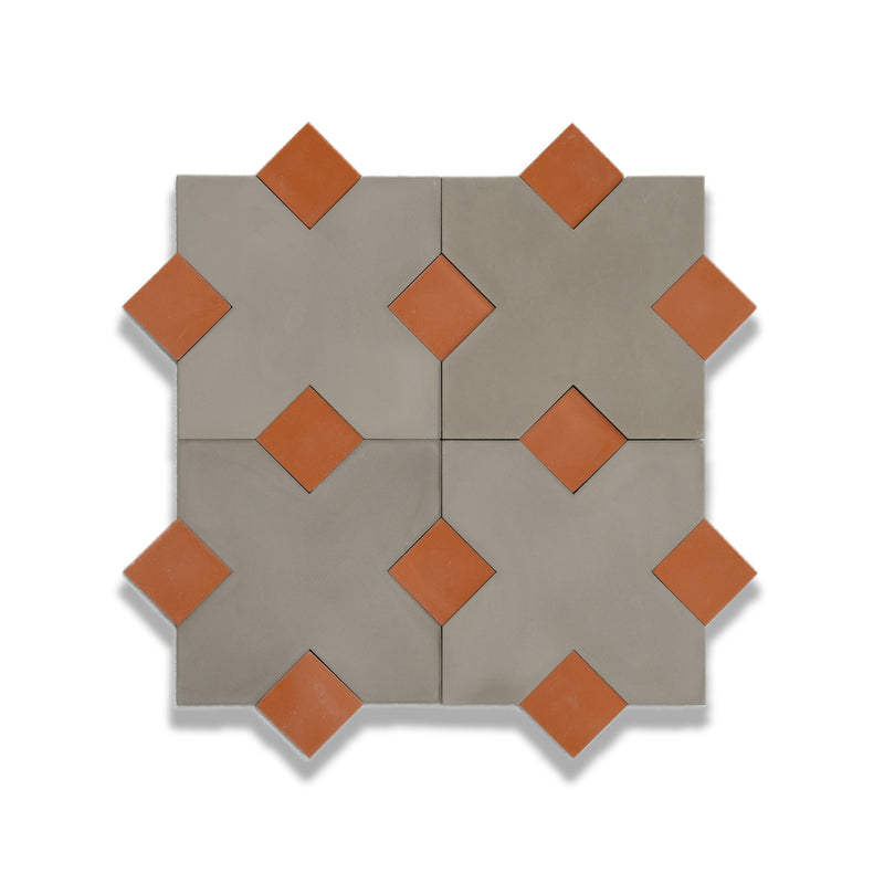 X Cement Tile: 6” x 6”