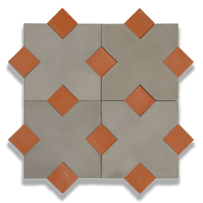 X Cement Tile: 6” x 6”