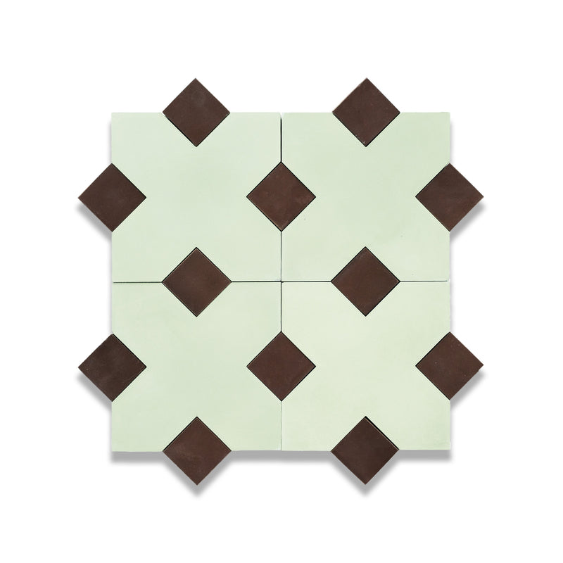 X Cement Tile: 6” x 6”