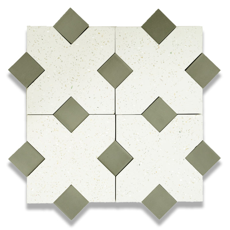 X Cement Tile: 6” x 6”