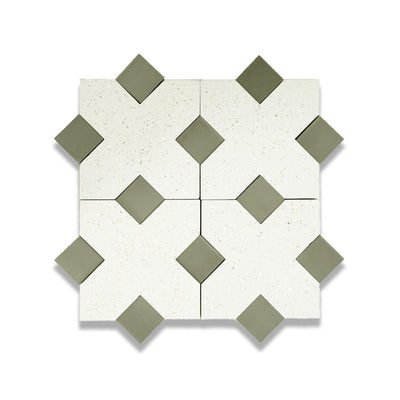 X Cement Tile: 6” x 6”