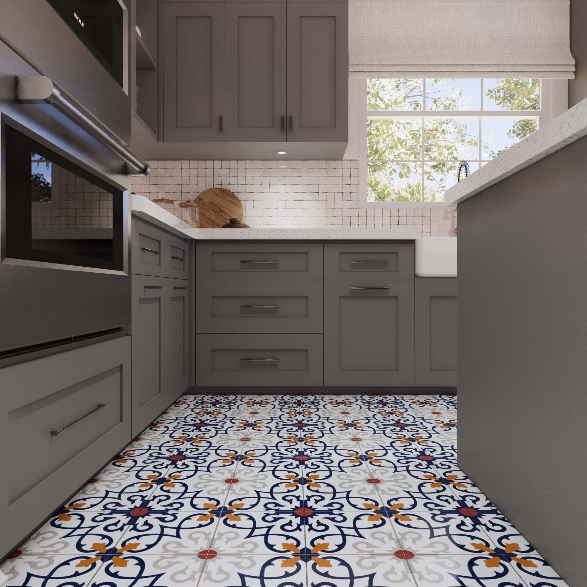 Eleonor Cement Tile: 8