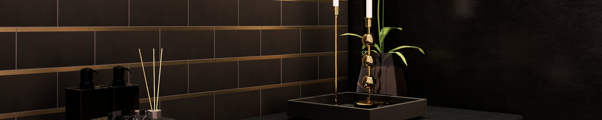 Elite Mini Brass Tiles