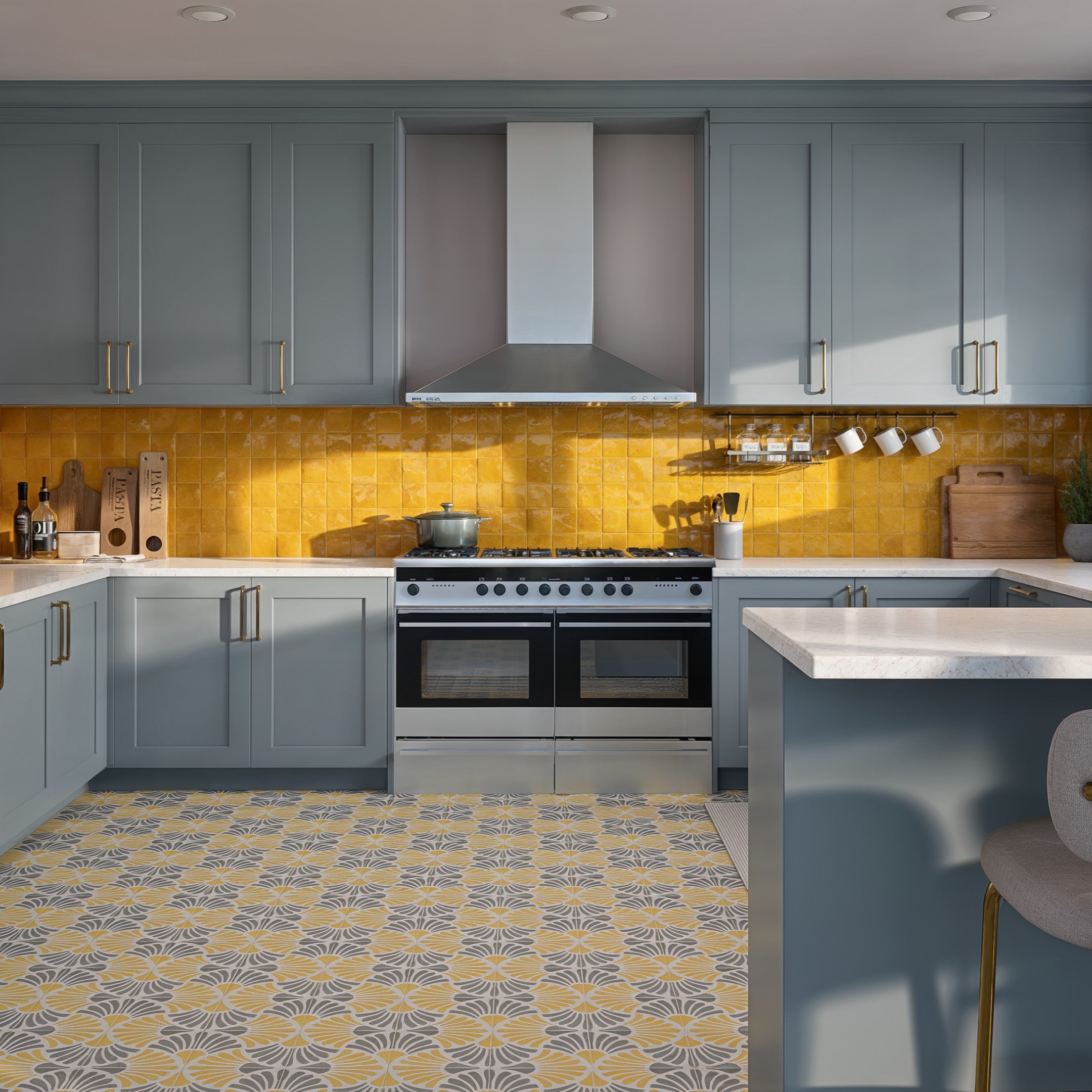 Zellige Tile: Turmeric 4x4 Square for Warm, Bold Style – LiLi Tile