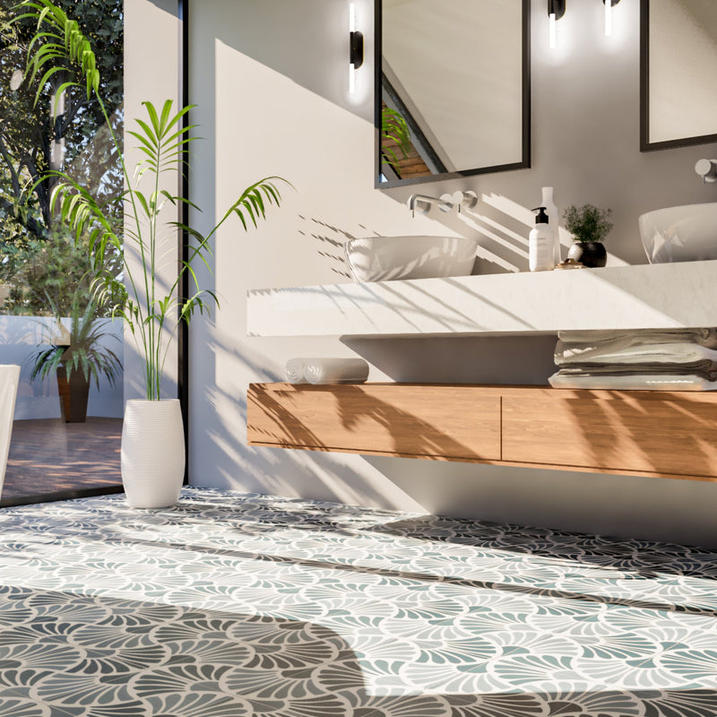 Flora 8"x8" Floor & Wall Tile