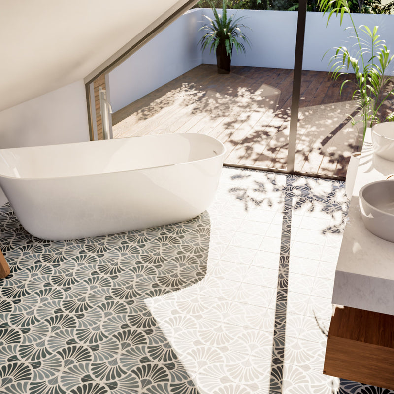 Flora 8"x8" Floor & Wall Tile