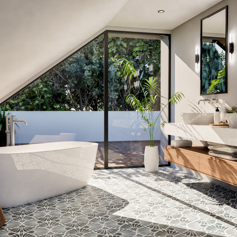 Flora 8"x8" Floor & Wall Tile